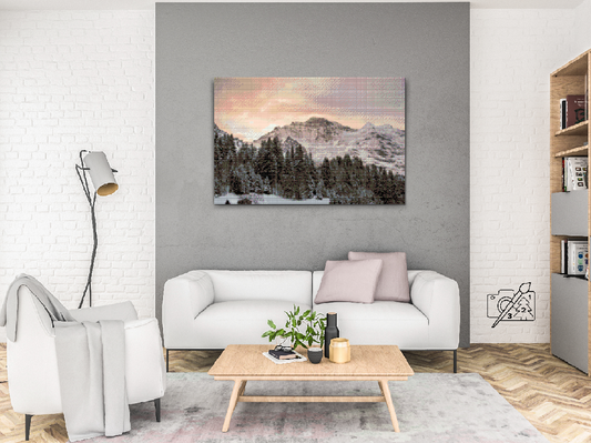 Diamond Painting - Schweiziske Alper Jungfrau