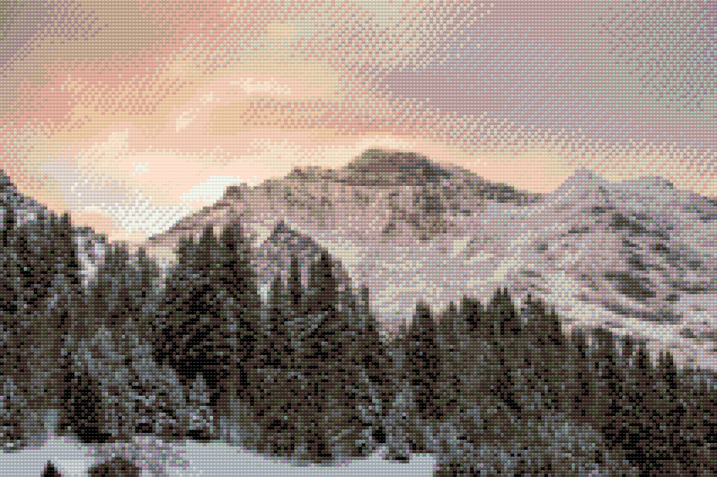 Diamond Painting - Schweiziske Alper Jungfrau