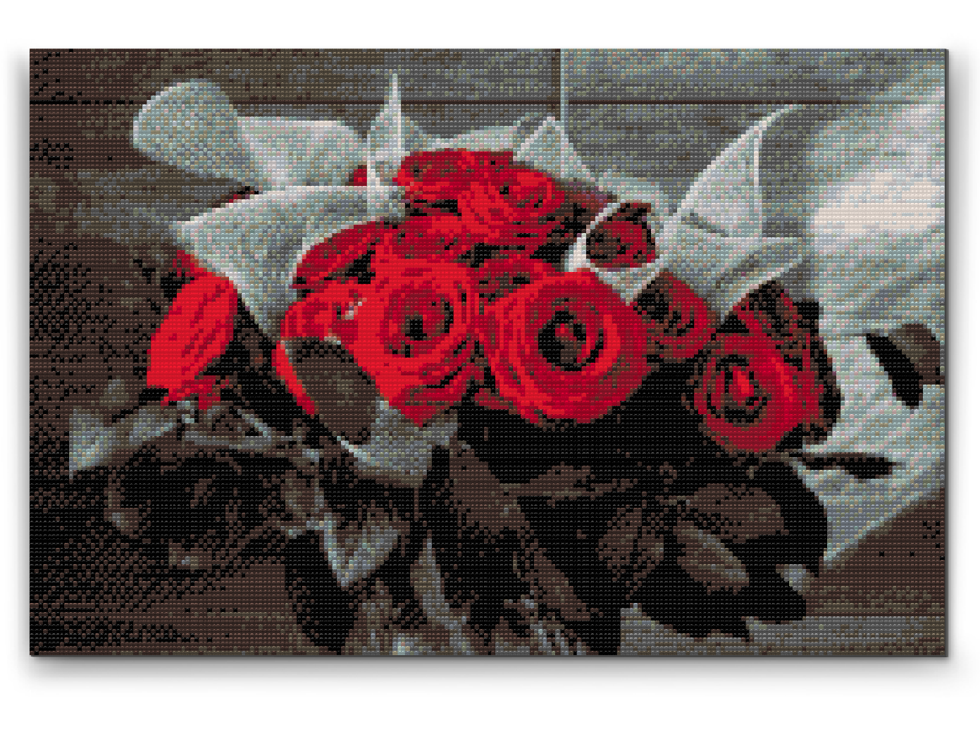 Diamond Painting - Buket røde roser
