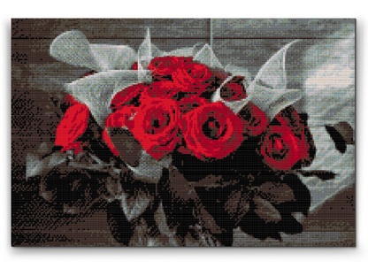 Diamond Painting - Buket røde roser