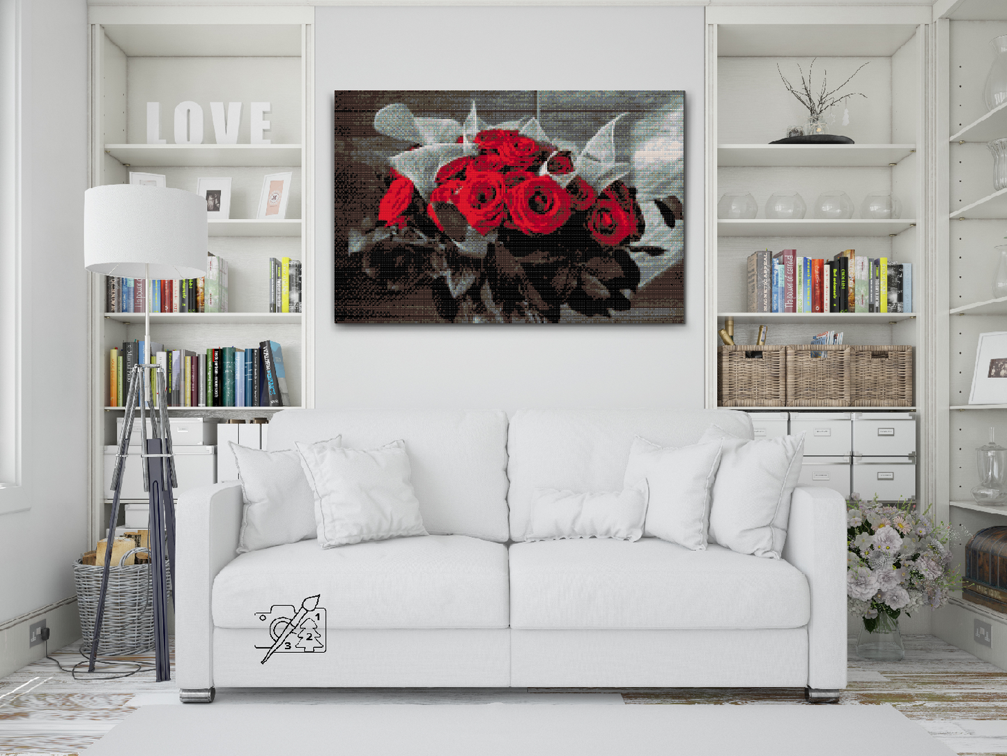 Diamond Painting - Buket røde roser