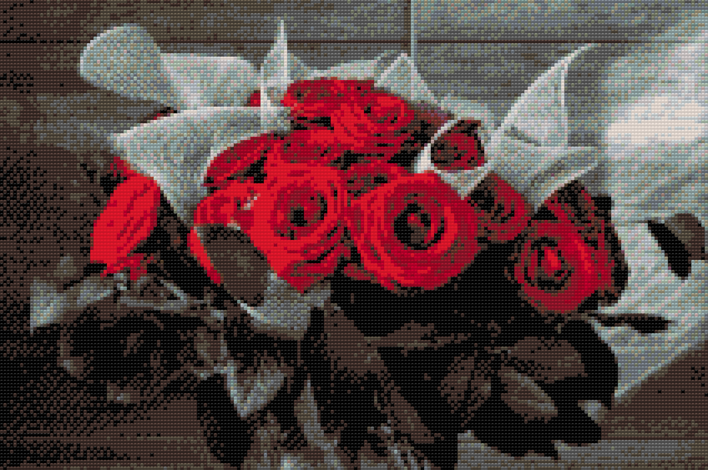 Diamond Painting - Buket røde roser