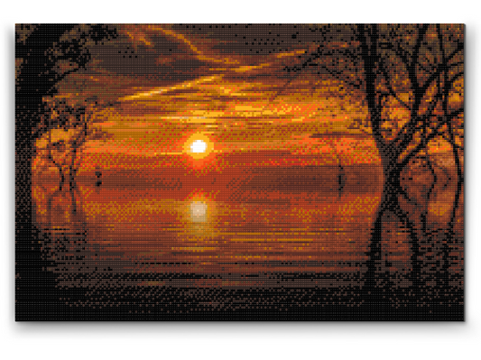 Diamond Painting - Magisk solnedgang