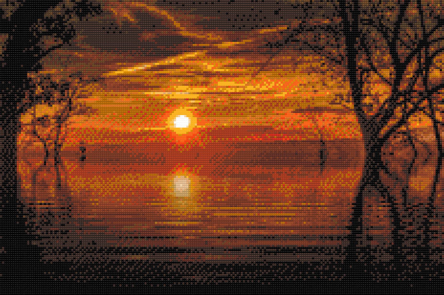 Diamond Painting - Magisk solnedgang