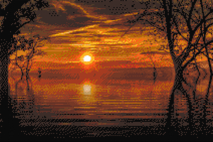 Diamond Painting - Magisk solnedgang