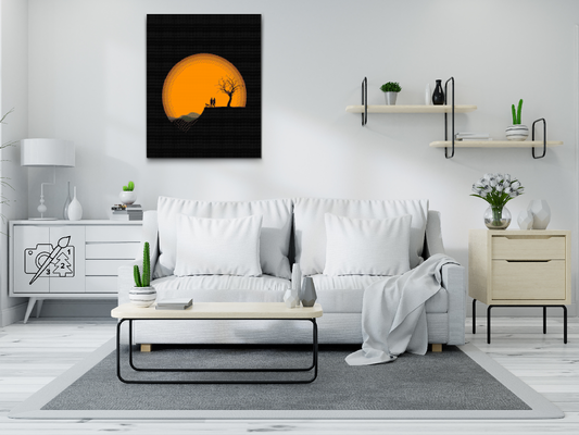 Diamond Painting - Par på en klippe