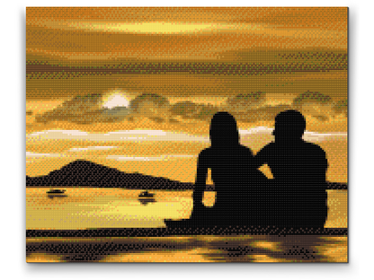 Diamond Painting - Par ved solnedgang 2