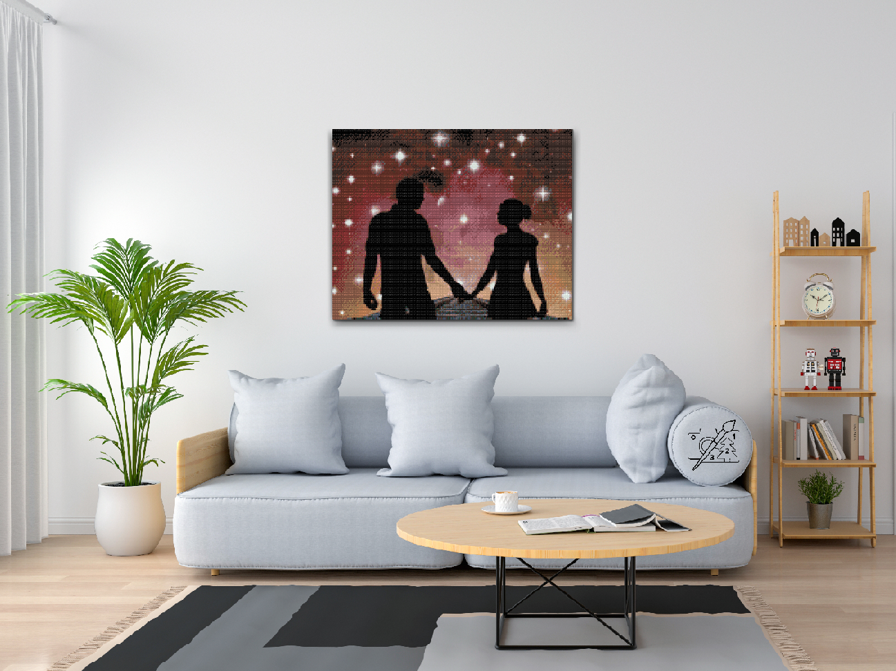 Diamond Painting - Par på skinnerne