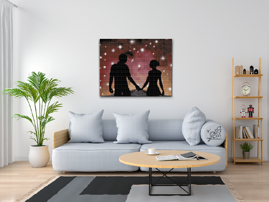 Diamond Painting - Par på skinnerne