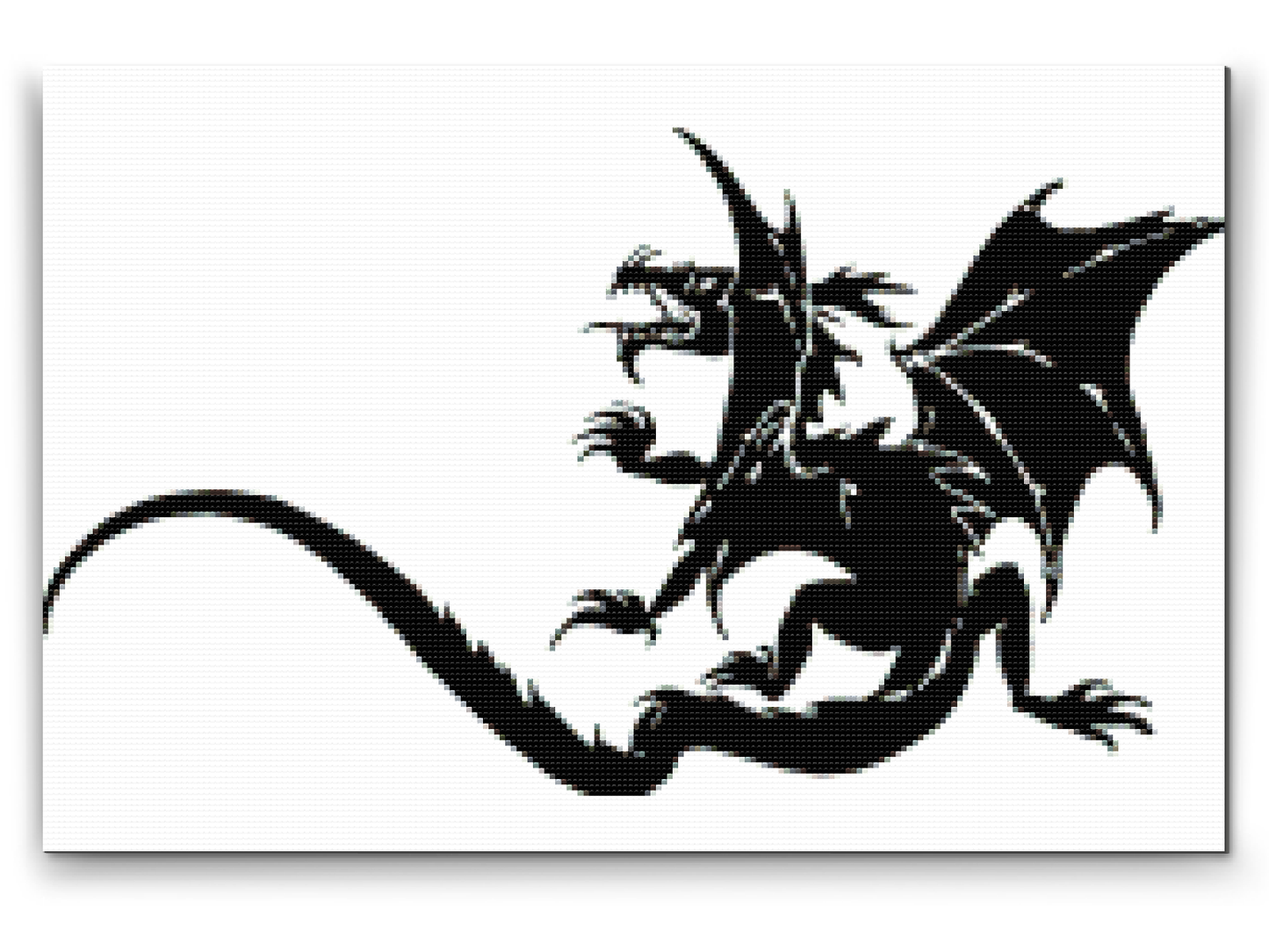 Diamond Painting - B/W Dragon