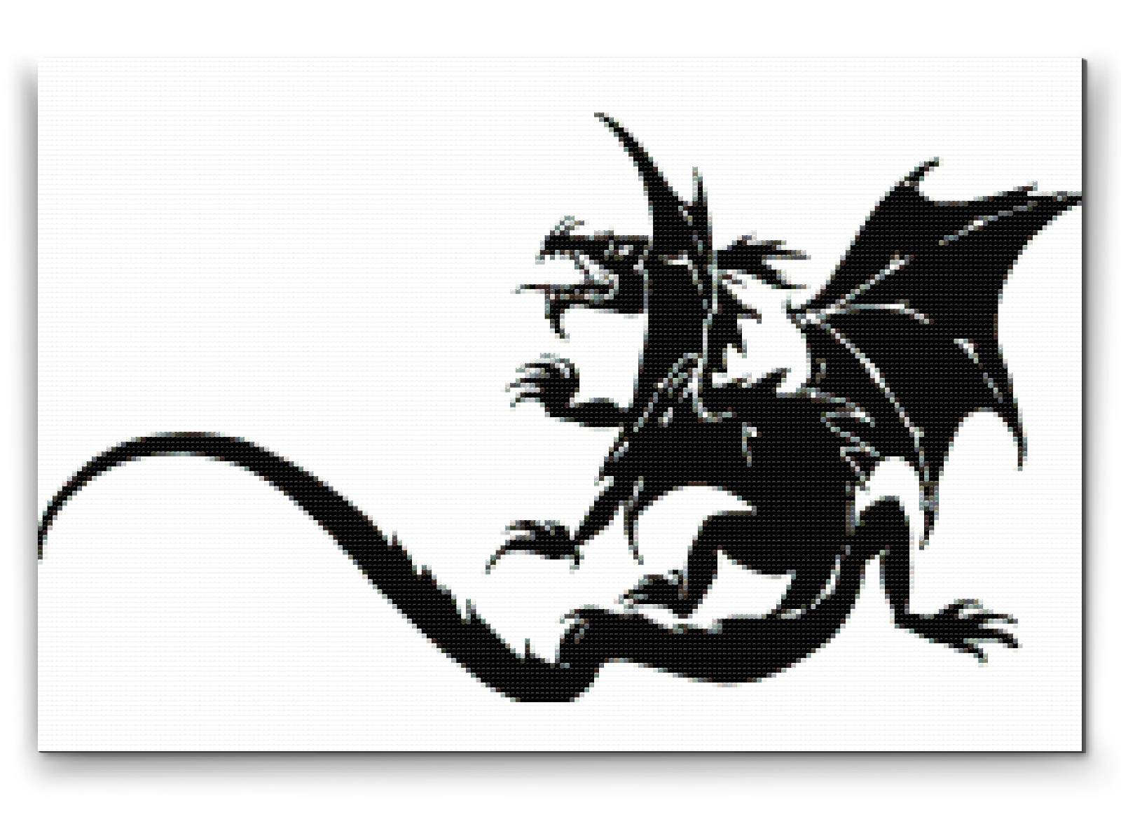 Diamond Painting - B/W Dragon