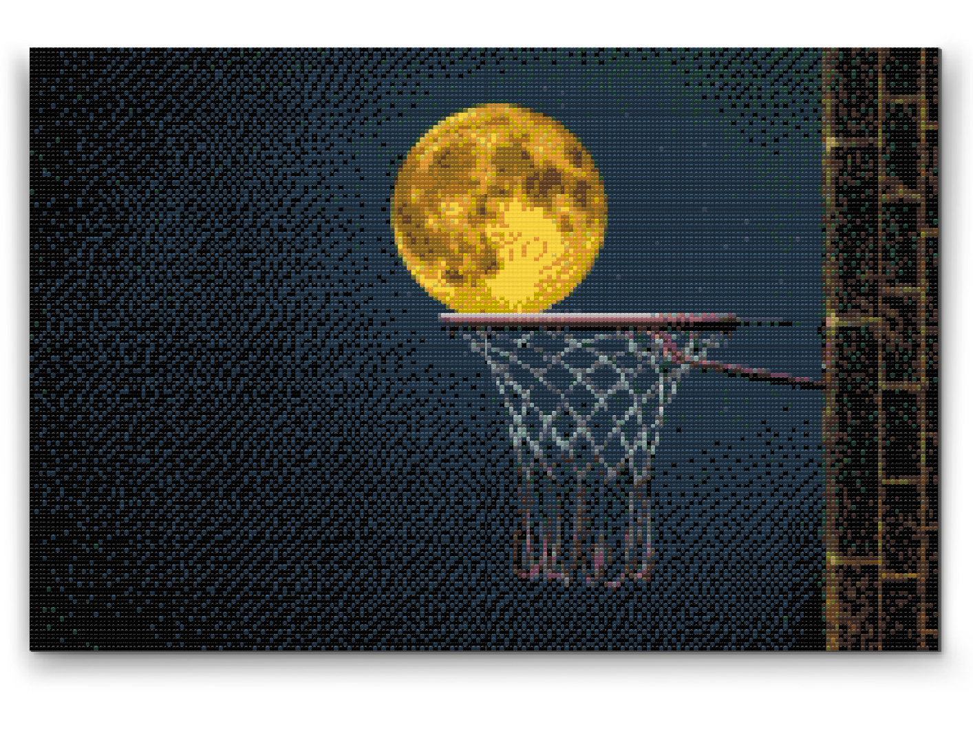 Diamond Painting - Basketball fuldmåne
