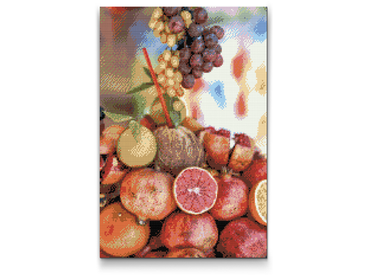 Diamond Painting - Kokos og frugter