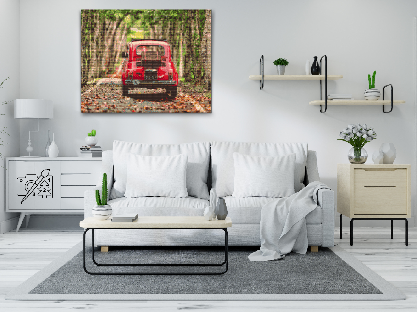 Diamond Painting - Fiat 500