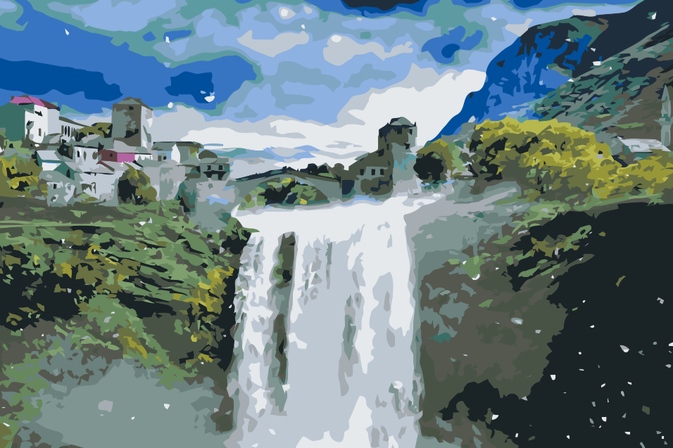 Paint by Numbers - Vandfald