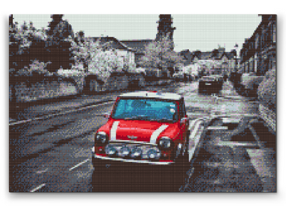 Diamond Painting - Minicooper på vejen