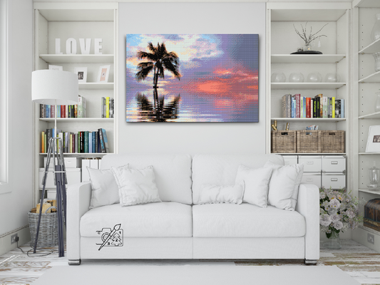 Diamond Painting - Palme i havet
