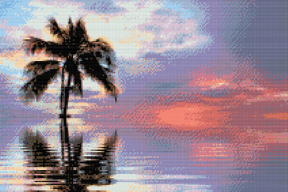 Diamond Painting - Palme i havet