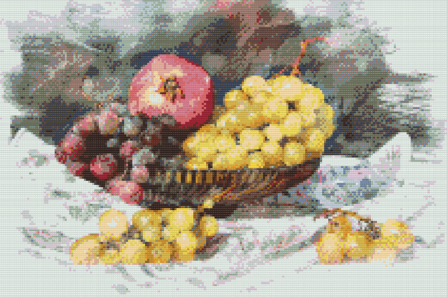 Diamond Painting - Frugter i en skål