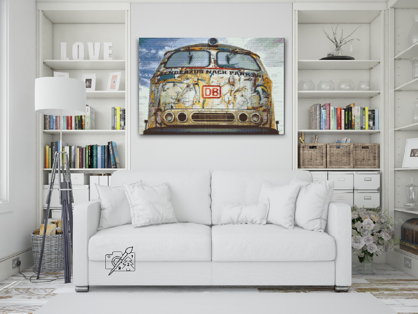 Diamond Painting - Deutsche Bahn-tog