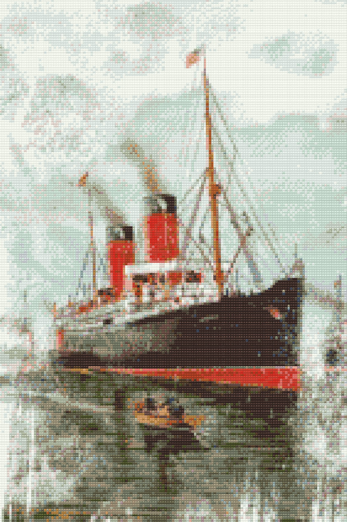 Diamond Painting - Båd til søs