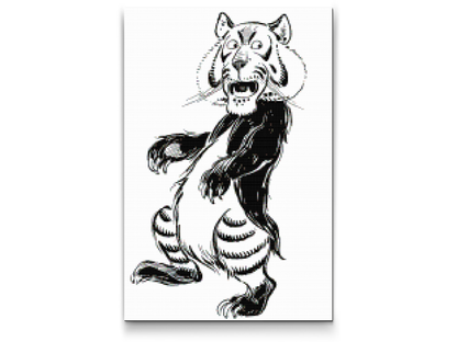 Diamond Painting - B/W Lion