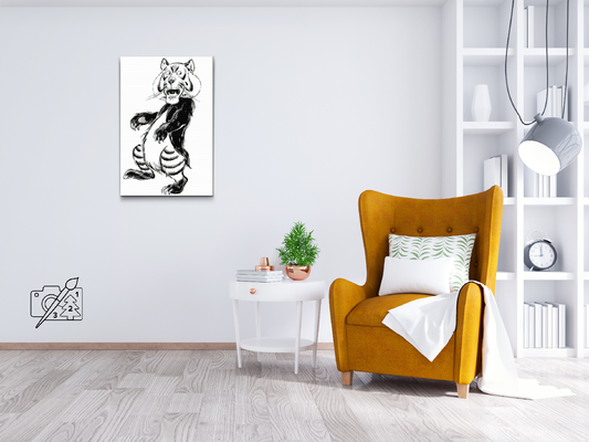 Diamond Painting - B/W Lion