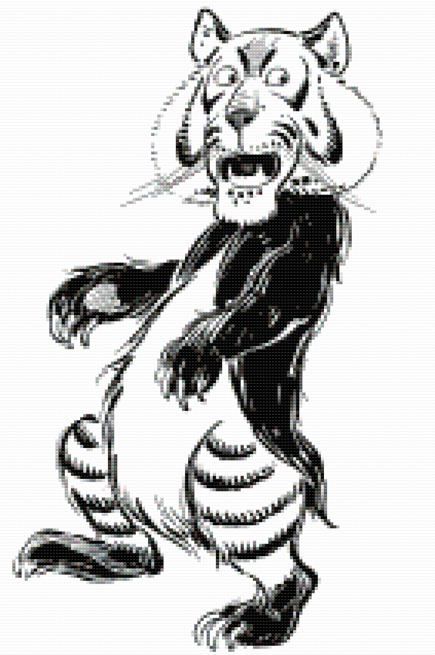 Diamond Painting - B/W Lion