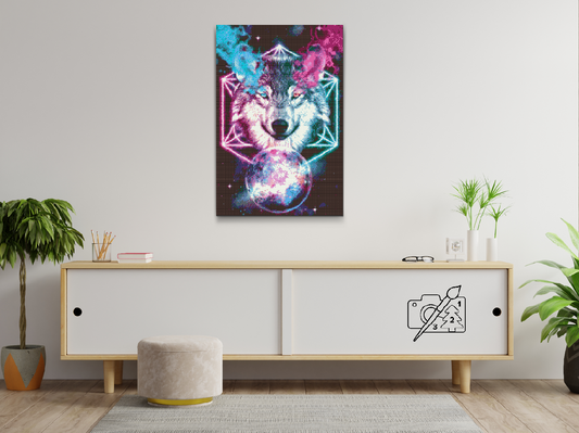 Diamond Painting - Ulv i rummet