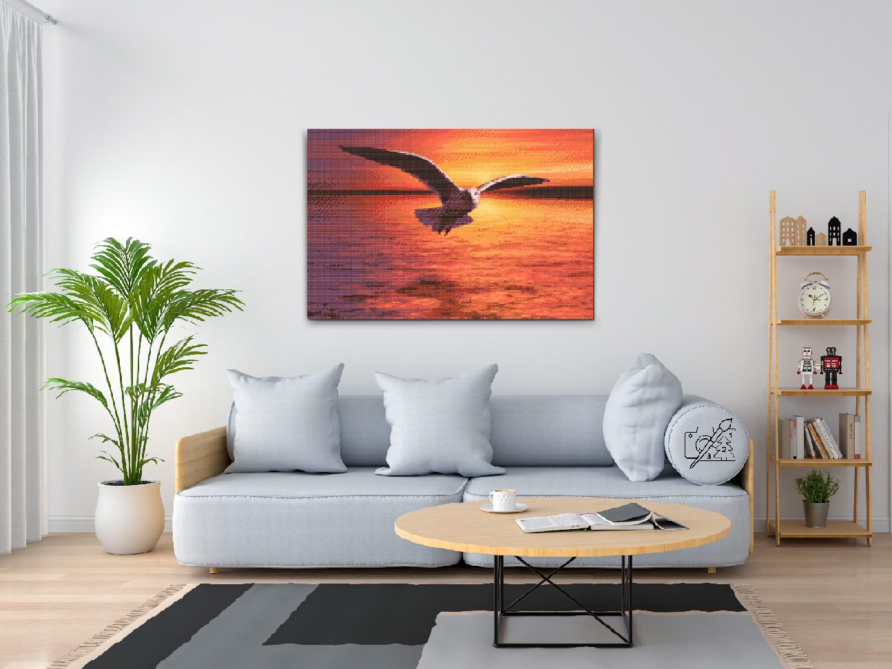 Diamond Painting - Måge over havet