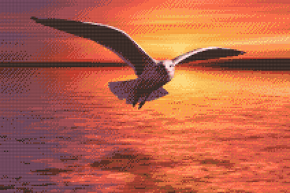 Diamond Painting - Måge over havet