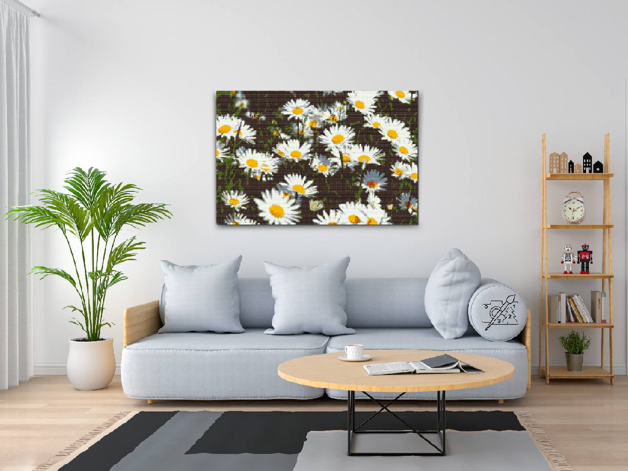 Diamond Painting - Margueritter på engen