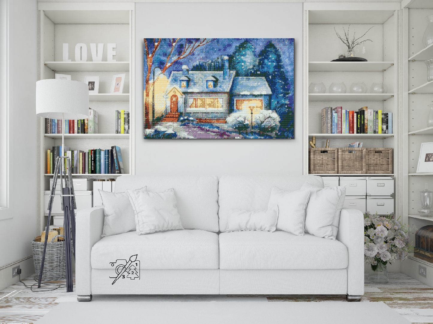 Diamond Painting - Vinterlandskab