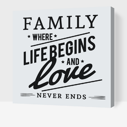 Paint by Numbers - Familie