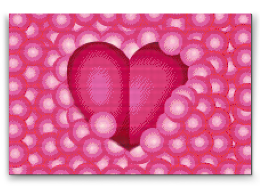 Diamond Painting - Hjerte i bobler