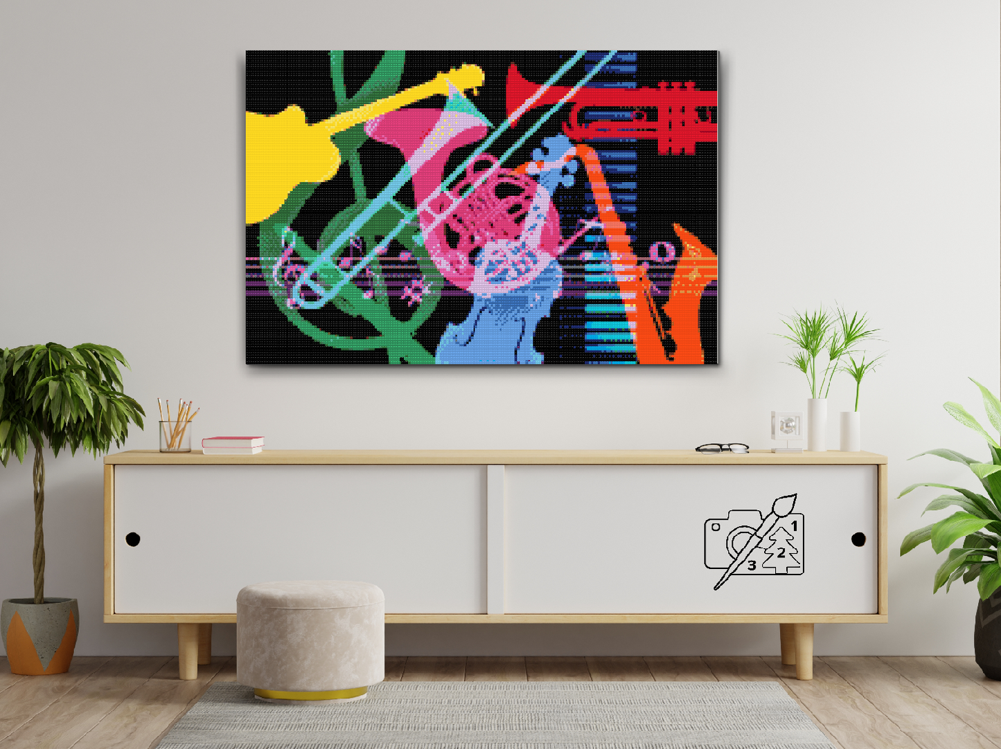 Diamond Painting - Musikinstrumenter