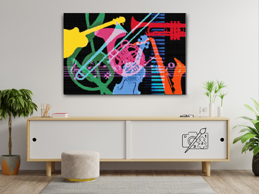 Diamond Painting - Musikinstrumenter