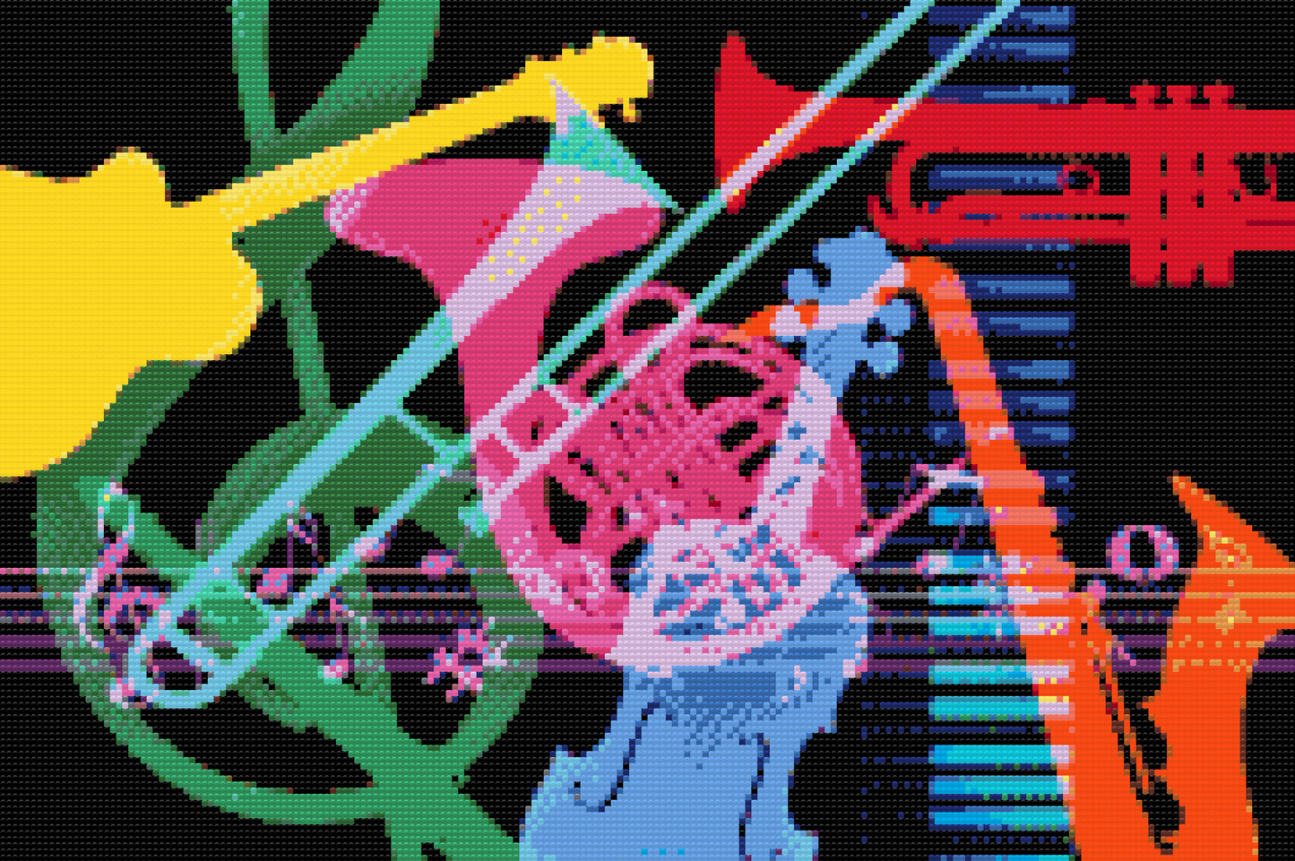 Diamond Painting - Musikinstrumenter