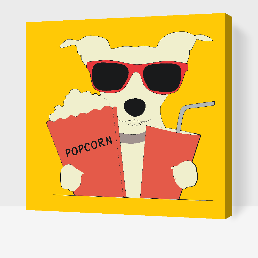Paint by Numbers - Popcorn Dog
