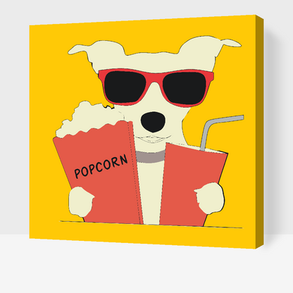 Paint by Numbers - Popcorn Dog