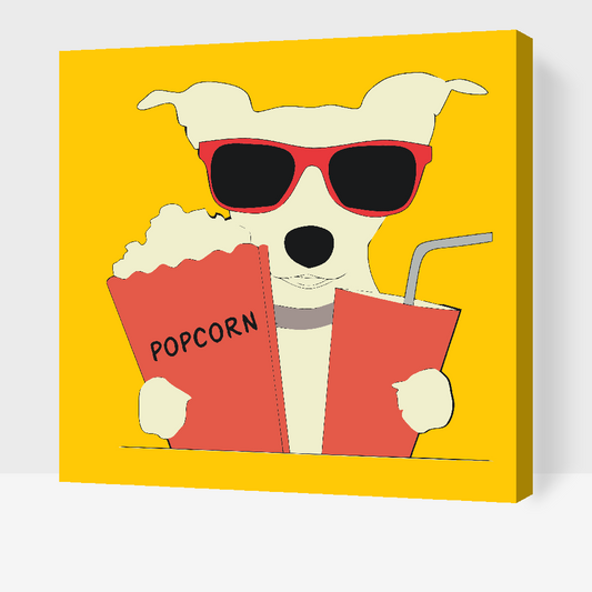 Paint by Numbers - Popcorn Dog