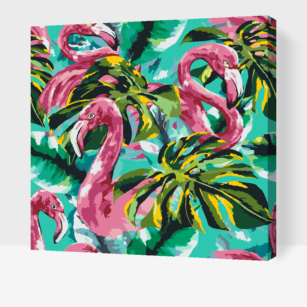 Paint by Numbers - Pink Flamingoer