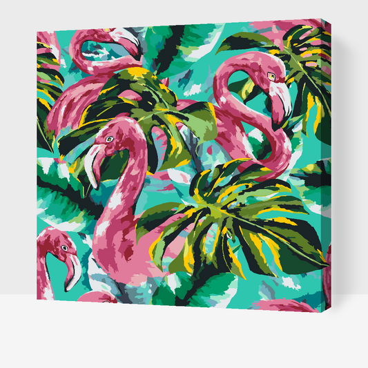 Paint by Numbers - Pink Flamingoer