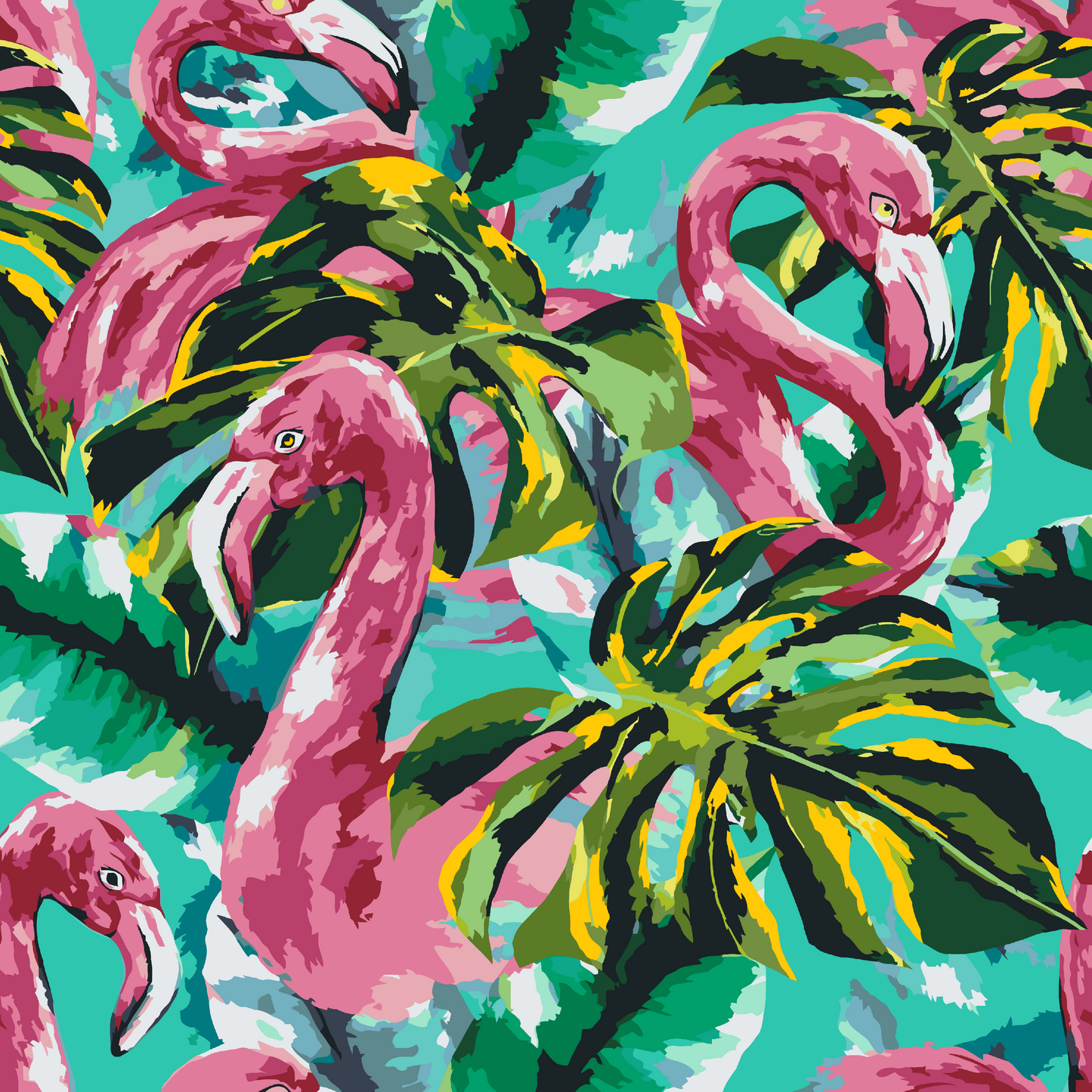 Paint by Numbers - Pink Flamingoer