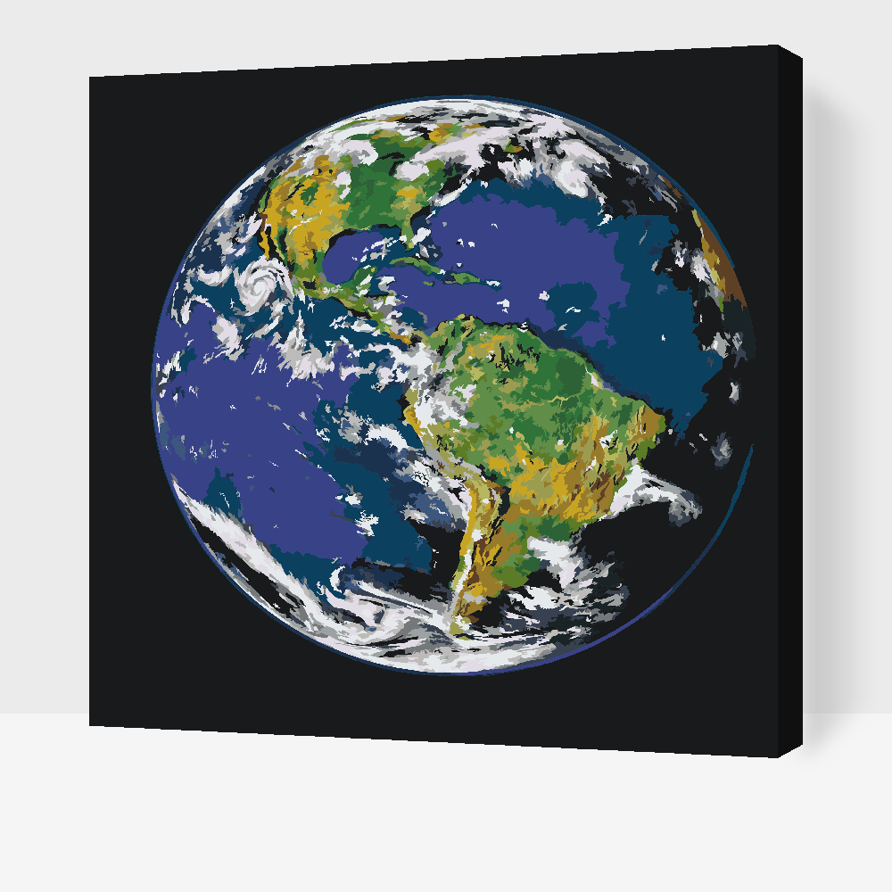 Paint by Numbers - Planeten Jorden