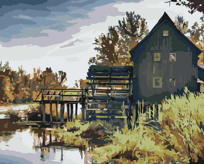 Paint by Numbers - Vandmølle