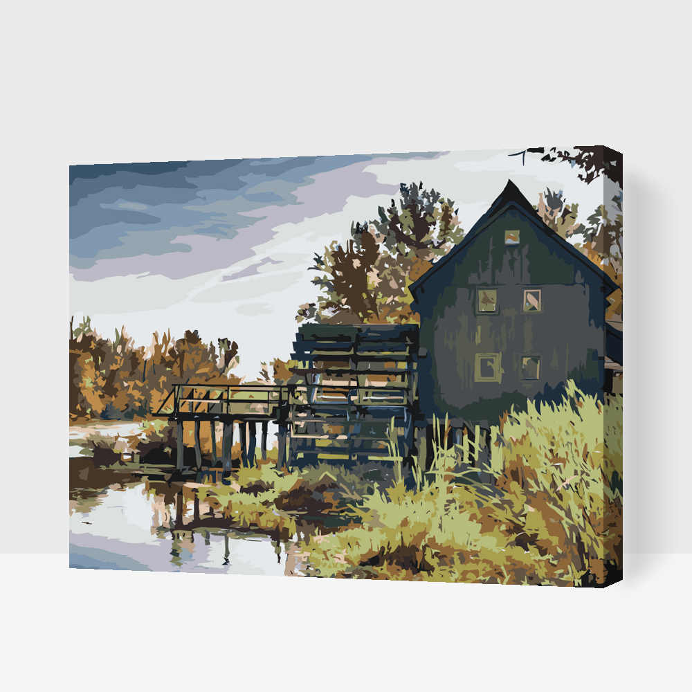 Paint by Numbers - Vandmølle