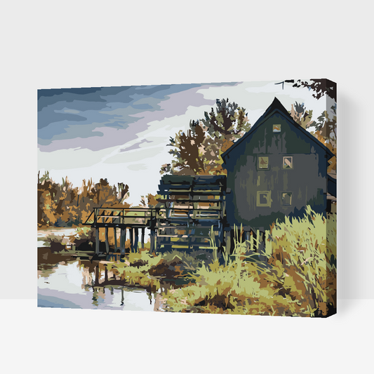 Paint by Numbers - Vandmølle
