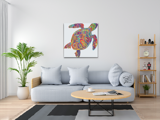 Paint by Numbers - Regnbueskildpadde