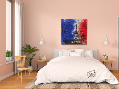 Diamond Painting - Paris i flagfarver
